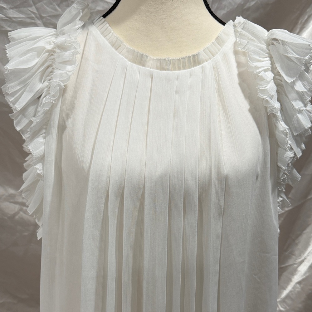White House Black Market Ivory Blouse